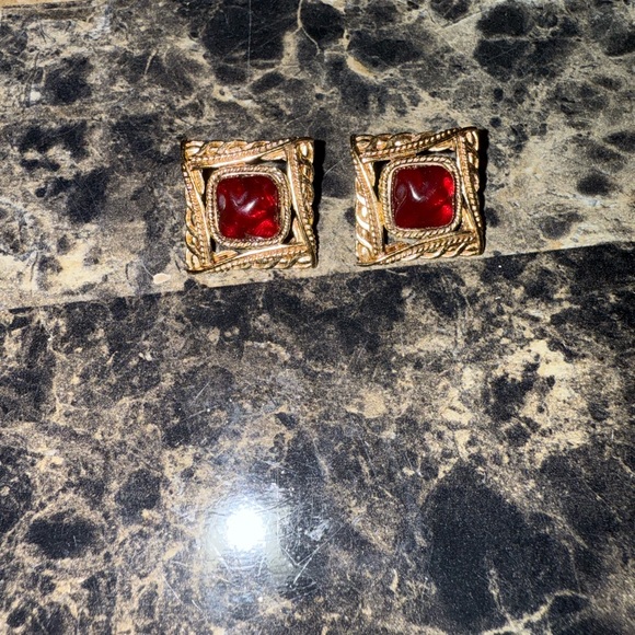 Givenchy Braided Stud Earrings VINTAGE - Picture 12 of 13